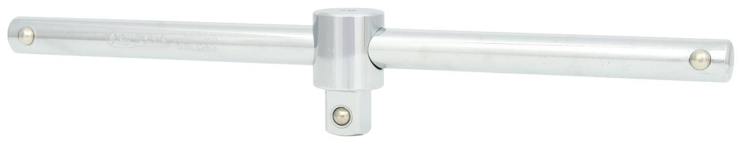 T-förmiger Schraubenschlüssel aus Metall, horizontal ausgerichtet. Hauptsächlich zum Anziehen oder Lösen von Schrauben verwendet.