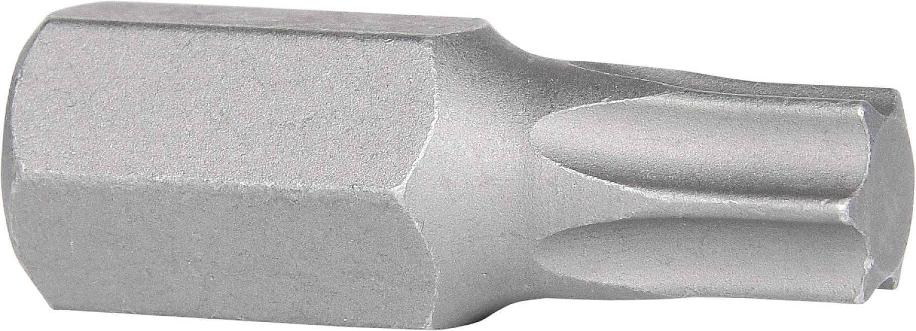Metallischer Torx-Bit, T-förmiger Kopf, grau, für Schraubendreher.