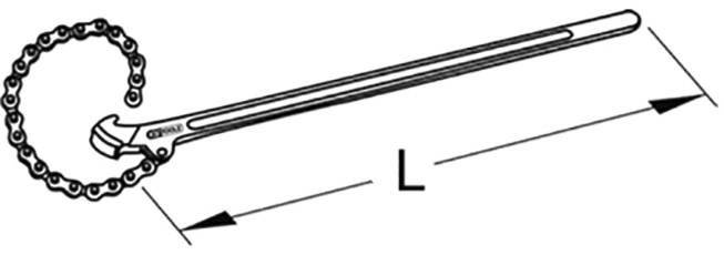KS Tools 114.0040 1140040 Kettenrohrzange
