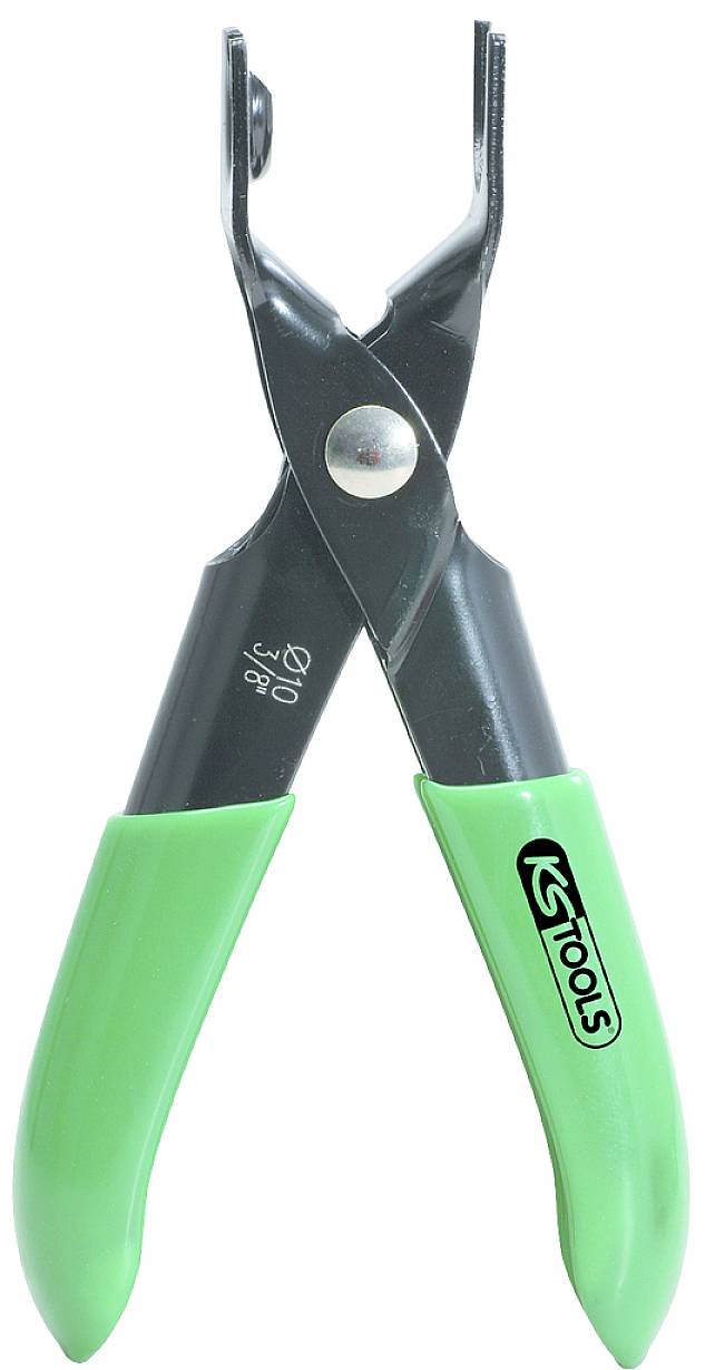 Eine grüne Handzange mit schwarzen Griffen, geeignet für Halten oder Schneiden von Draht.