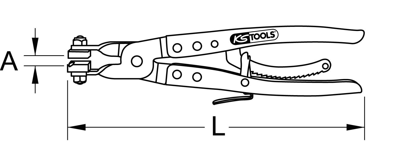 KS Tools 1151183 Schlauchschellenzange 1 St.