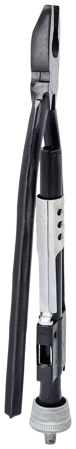 Diagonal-Schneider mit schwarzem Griff, geeignet für das Durchtrennen von Draht oder kleinen Kabeln.