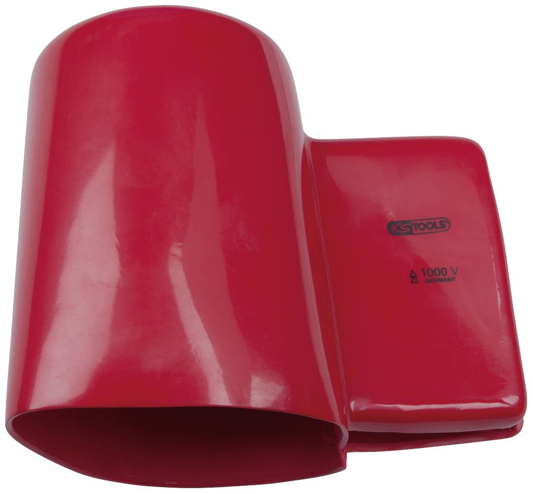 Roter Kabelschutzschlauch mit Aufschrift 'KS Tools' und '1000 V'. Schützt Kabel vor elektrischen Spannungen bis 1000 Volt.