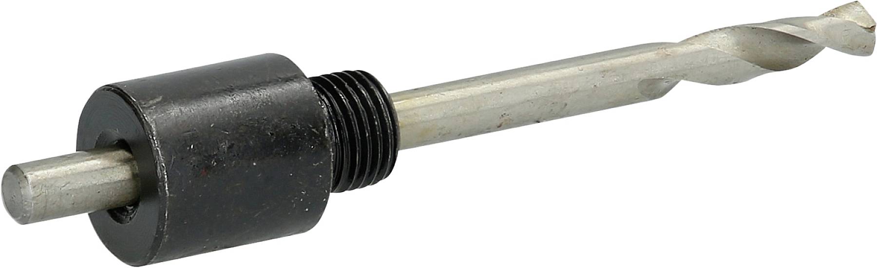 Metallbohrer mit schwarzem Schaft und silberner Spitze, geeignet für präzises Bohren in Metalloberflächen.