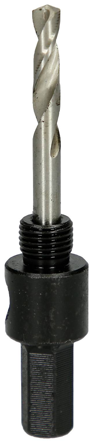 Metallbohrer mit schwarzem Griff, geeignet für präzises Bohren in Metalloberflächen. Bohrer in Schraubform auf zylindrischem Schaft.