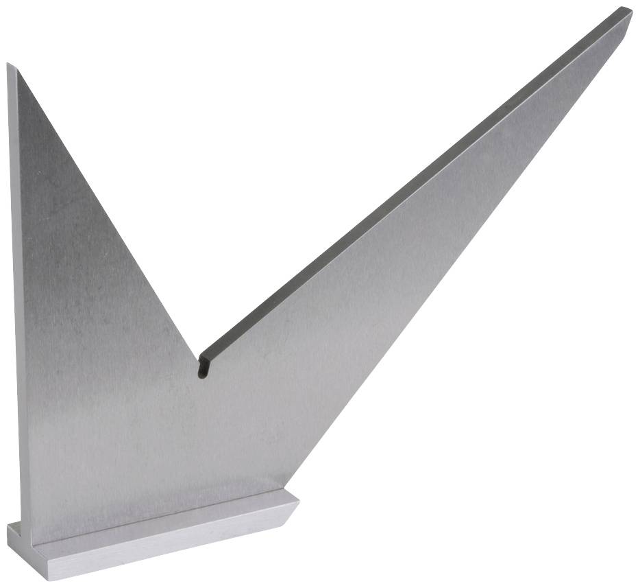 Metallische Skulptur in Form eines Häkchens, möglicherweise ein Symbol für Bestätigung oder Erfolg.