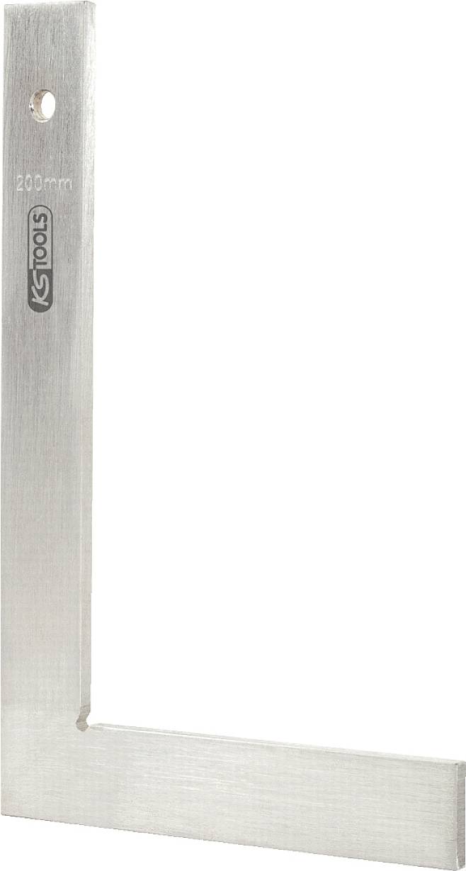 Ein 200-mm-Winkelmaßstab aus Metall, geeignet für präzise Messungen in Handwerks- und Bauprojekten.