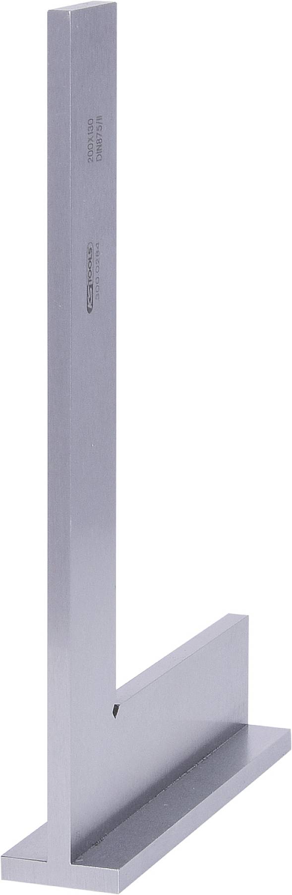 Stahlwinkelmaß mit rechtwinkligem Design, genutzt für präzise Messungen in Handwerk und Industrie.