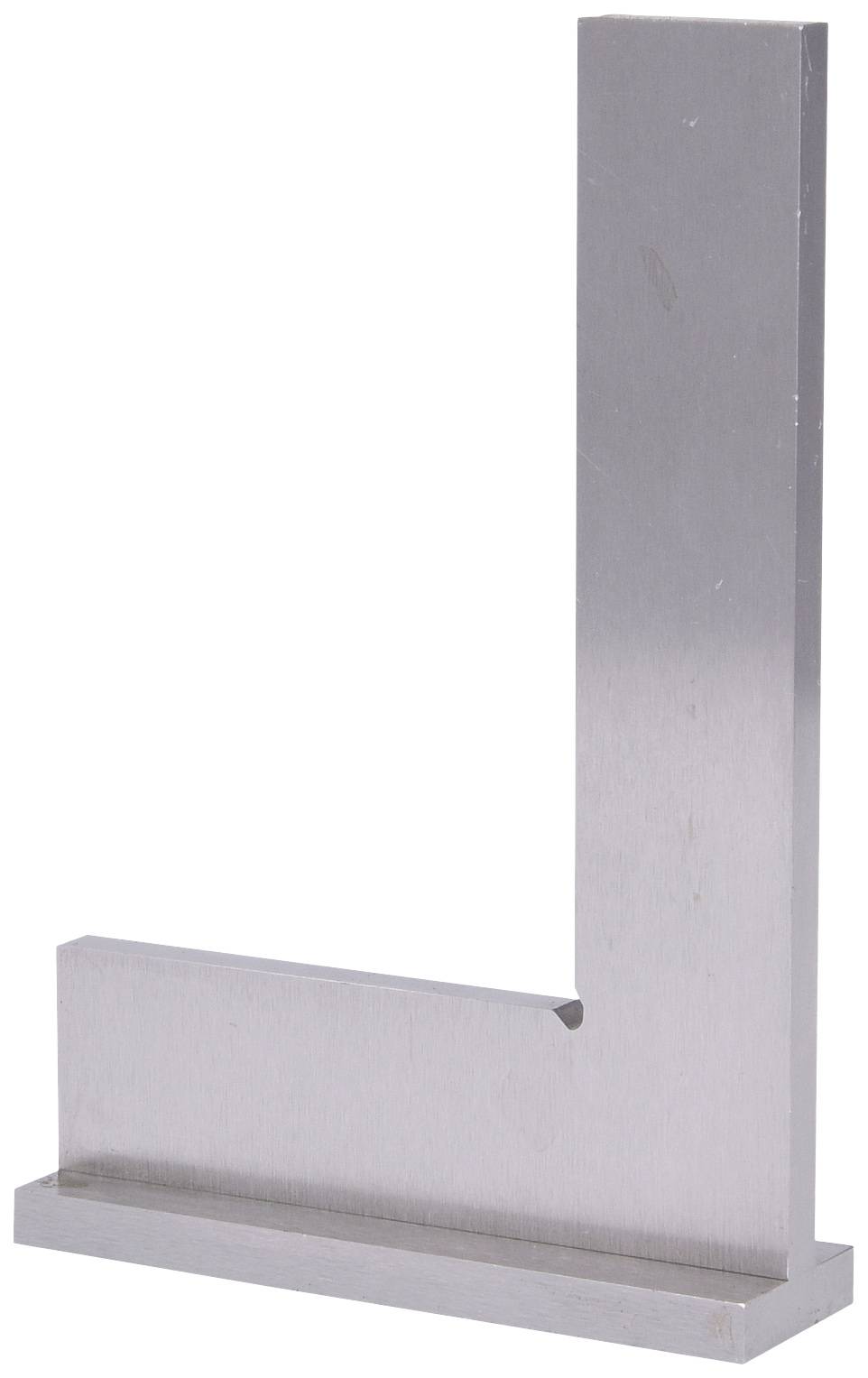 Metallwinkel in L-Form, verwendet zum Messen und Prüfen von rechten Winkeln, besteht aus Edelstahl ohne Skalenmarkierungen.
