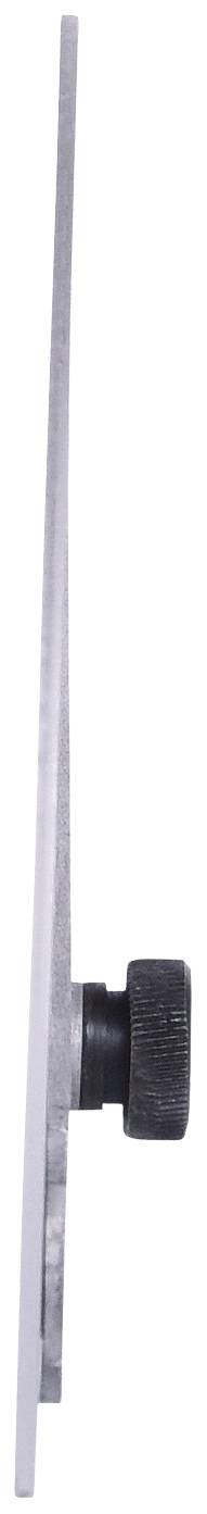 Metallisches Werkzeug mit dickem Griff seitlich betrachtet.