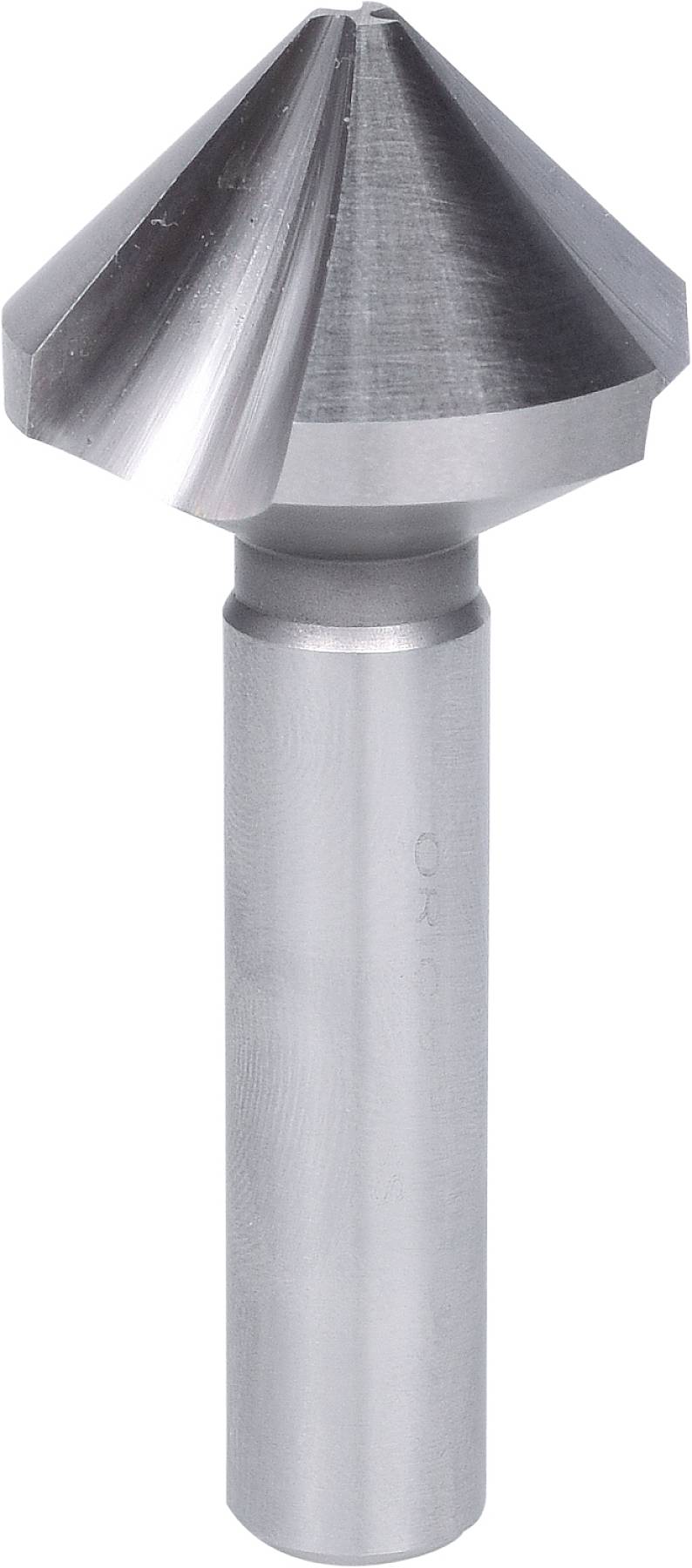 Bohrer mit konisch zulaufendem Kopf aus Metall, geeignet für das Ansenken von Löchern oder das Entfernen von Graten.