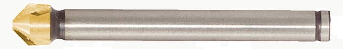 Ein zylindrischer Metallbohrer mit konisch zulaufender Spitze, geeignet für präzises Bohren in harten Materialien.