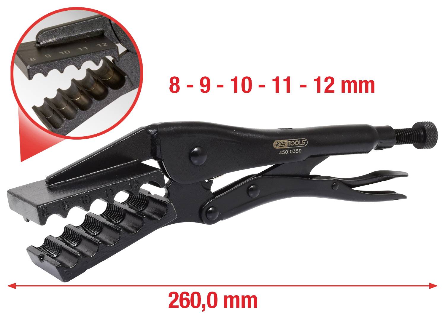KS Tools 4500350 Gripzange 260mm