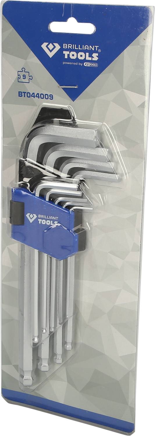Brilliant Tools BT044009 Winkelschraubendreher-Set T 10, T 15, T 20, T 25, T 27, T 30, T 40, T 45, T 50 9teilig