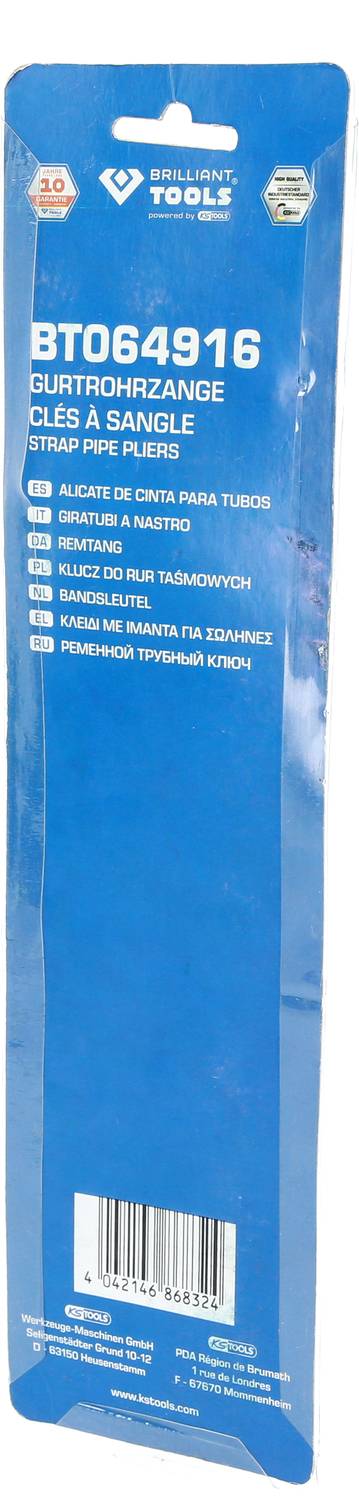 Brilliant Tools BT064916 BT064916 Gurtrohrzange