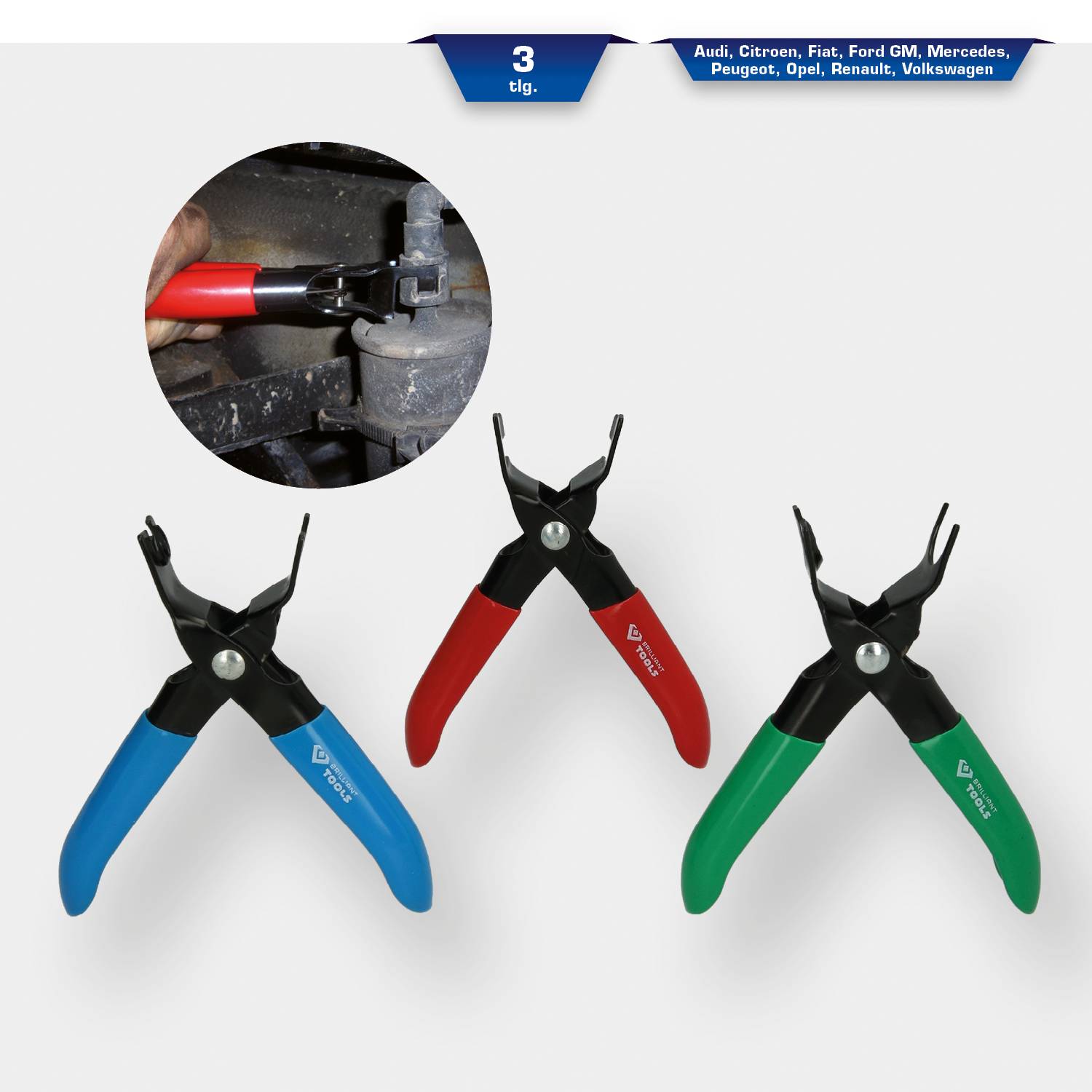 Brilliant Tools BT531000 Kraftstoffleitungszange 1St.