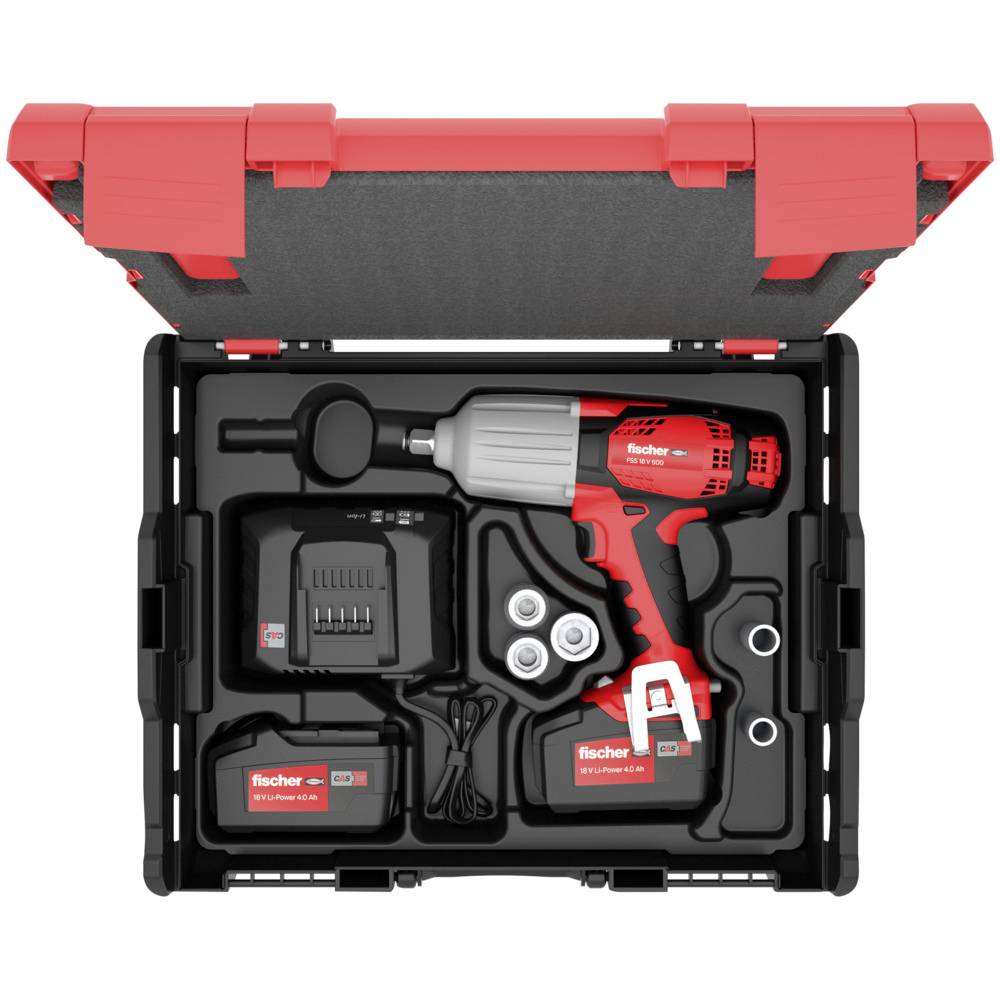 Fischer 552927 Akku-Schlagschrauber 600 Nm 18V Anzahl mitgelieferte Akkus 2 4.0Ah Li-Ion inkl. Akku, inkl. 2. Akku, inkl