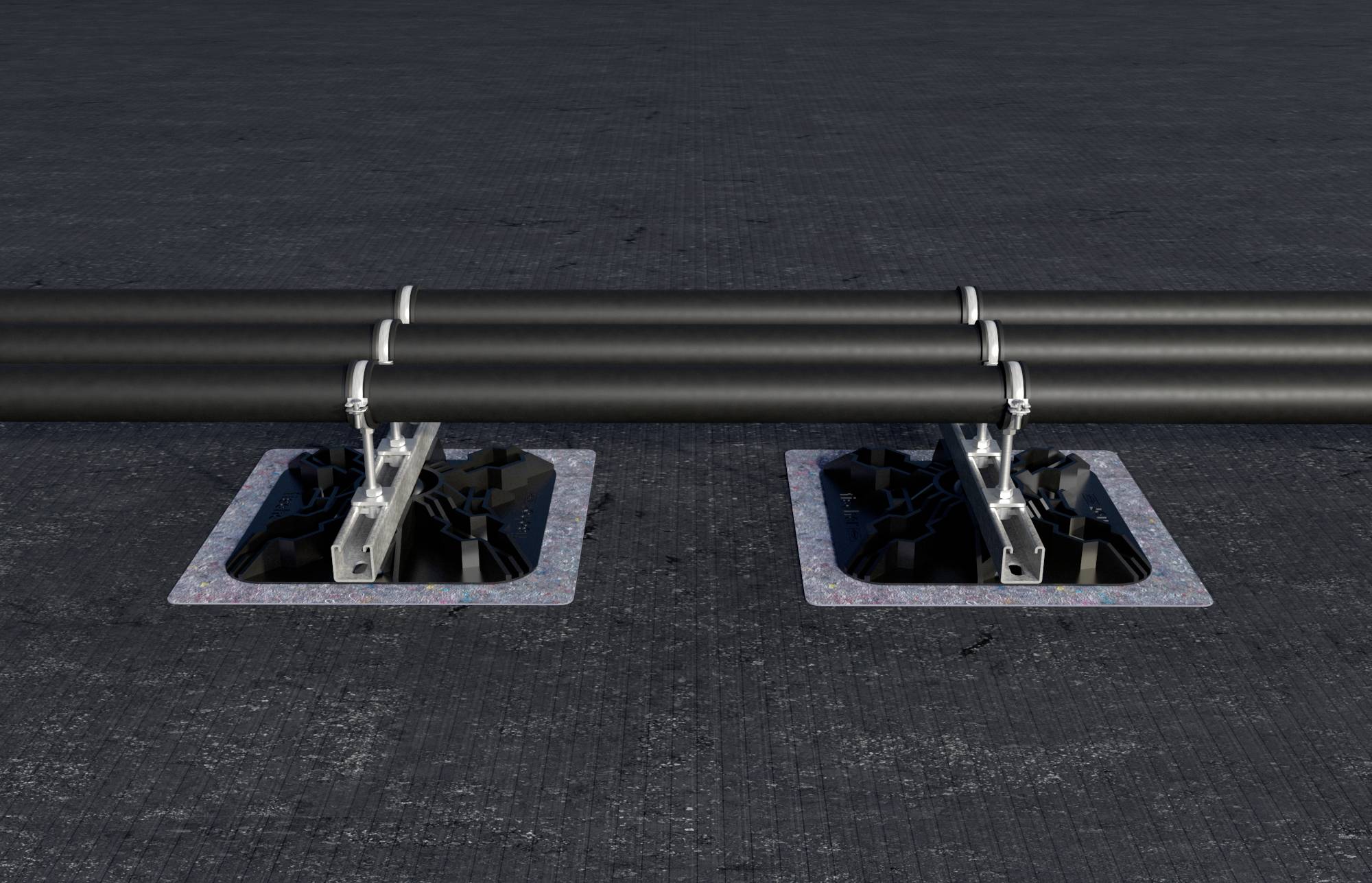 Fischer FFRP Flachdachfuß 450mm 559129 10 St. (L x B) 450mm x 450mm