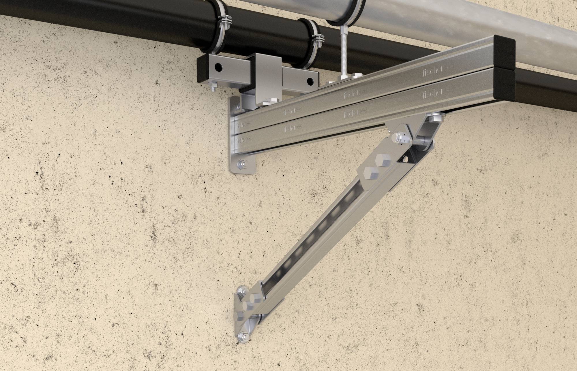 Fischer VB A4 Schienenfuß Edelstahl 563574 5St.