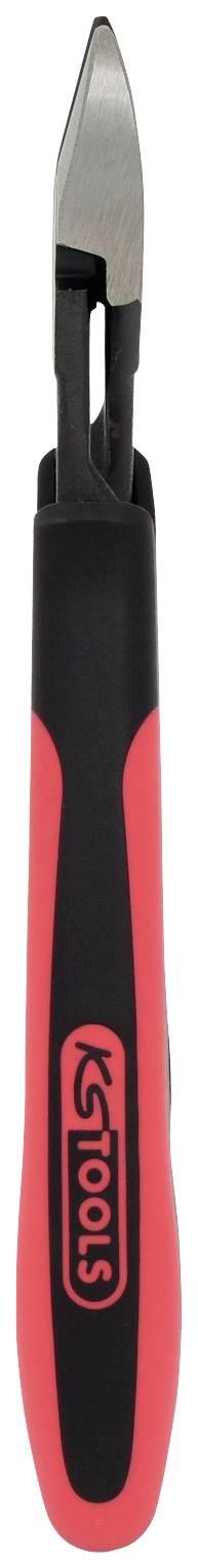 Seitenschneider mit roten und schwarzen Griffen, geeignet für das Schneiden von Drähten.