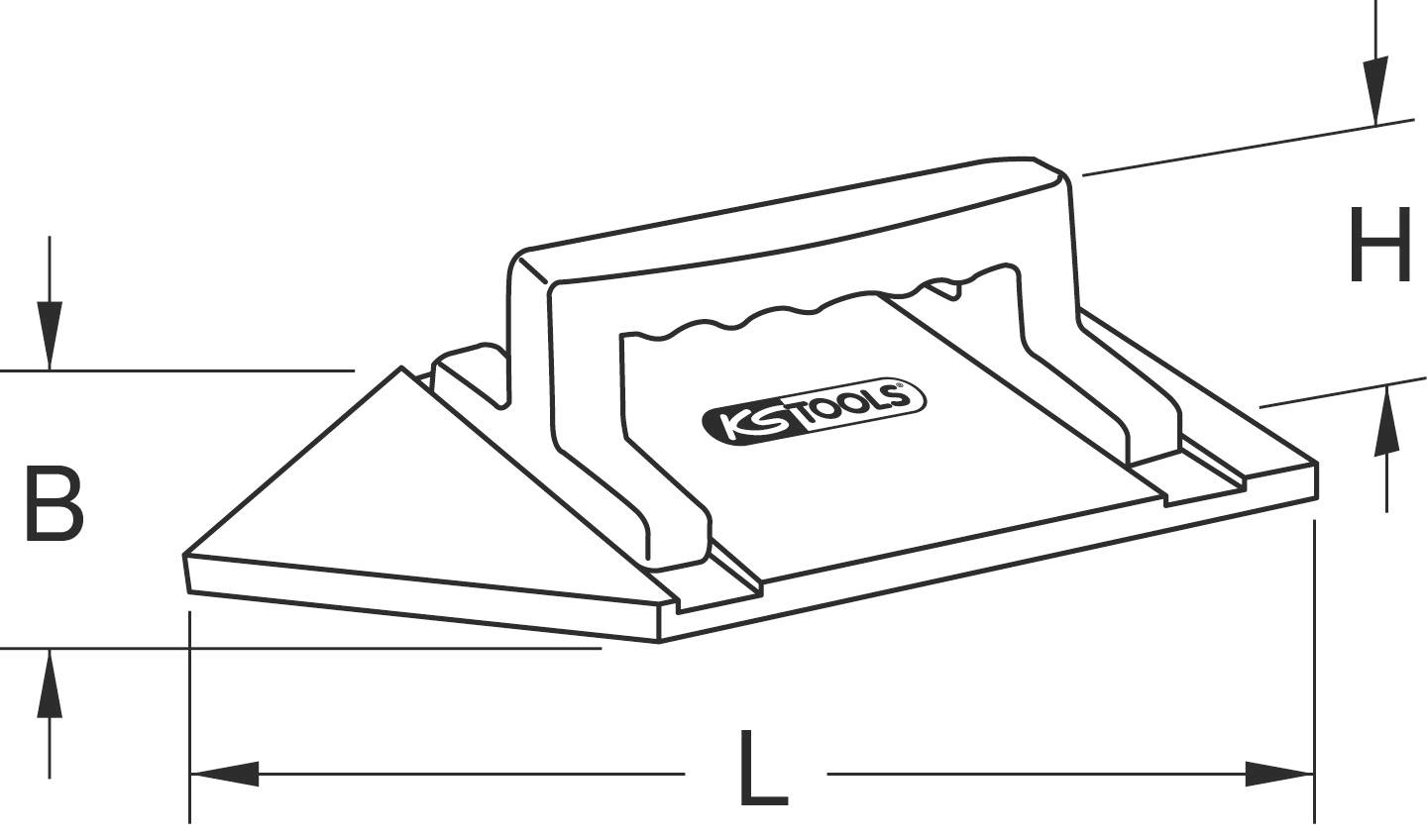 KS Tools 144.0583 Reibebrett