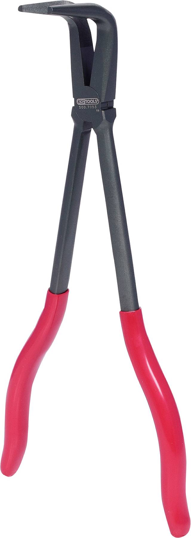 KS Tools 5007053 Flachrundzange 90° gebogen Werkzeugstahl 270mm