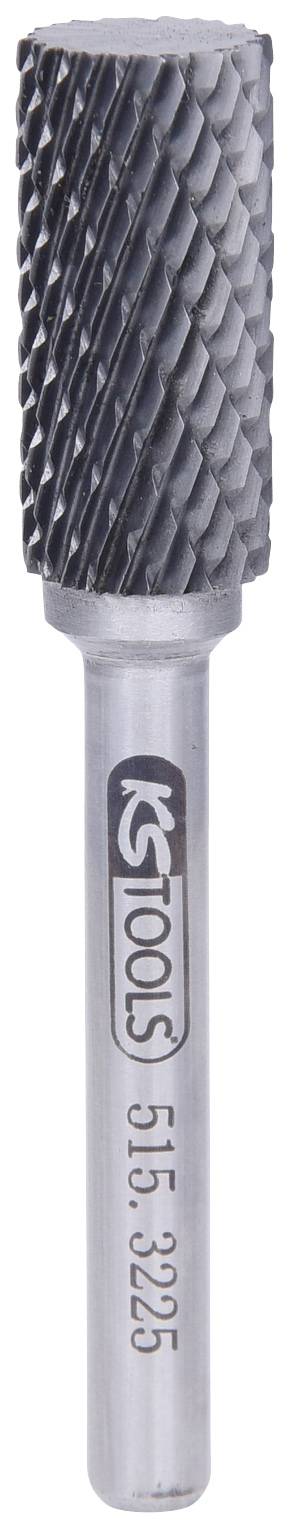 Ein Frässtift mit zylindrischer Form, schwarzem Kopf und silbernem Schaft. Der Schaft ist mit einer Gravur markiert: '100 SL 5 1 5 3225'.