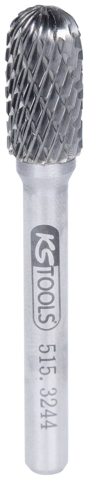 Frässtift aus Metall mit zylindrischem Kopf und feiner Verzahnung, geeignet für Metallbearbeitung und präzises Schleifen.
