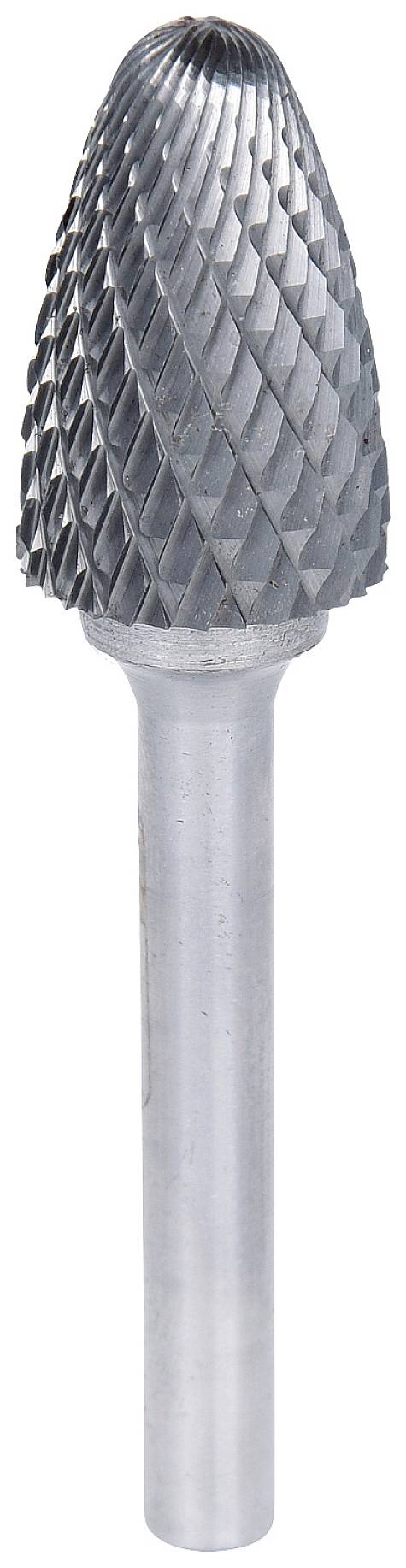 Metallfräser mit kegelförmigem, gezahntem Schaftaufsatz zur Metallbearbeitung.