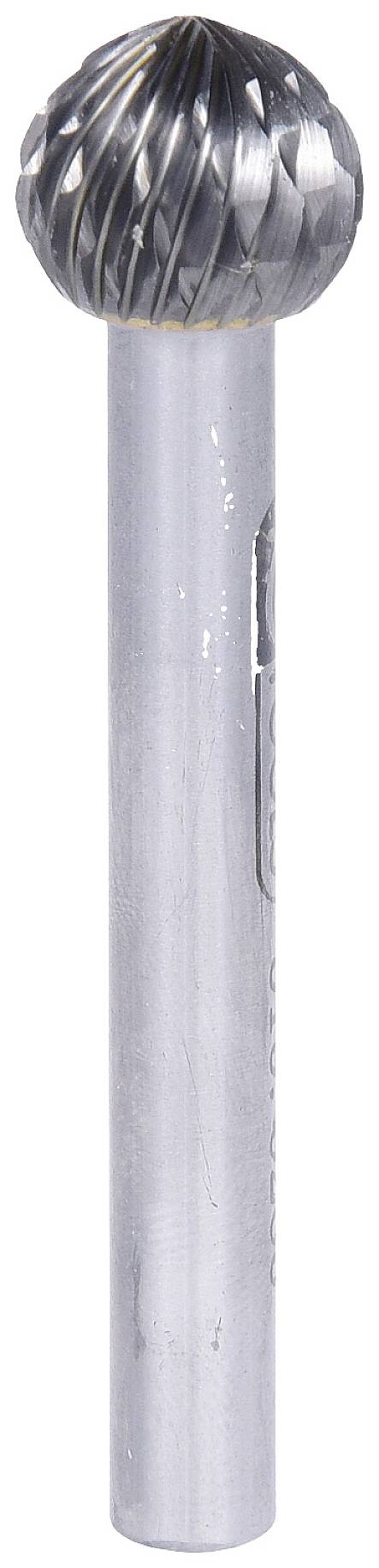 Metallfräser mit rundem Kopf und Rillen, geeignet zum Bearbeiten oder Schleifen von Metalloberflächen in industriellen Anwendungen.
