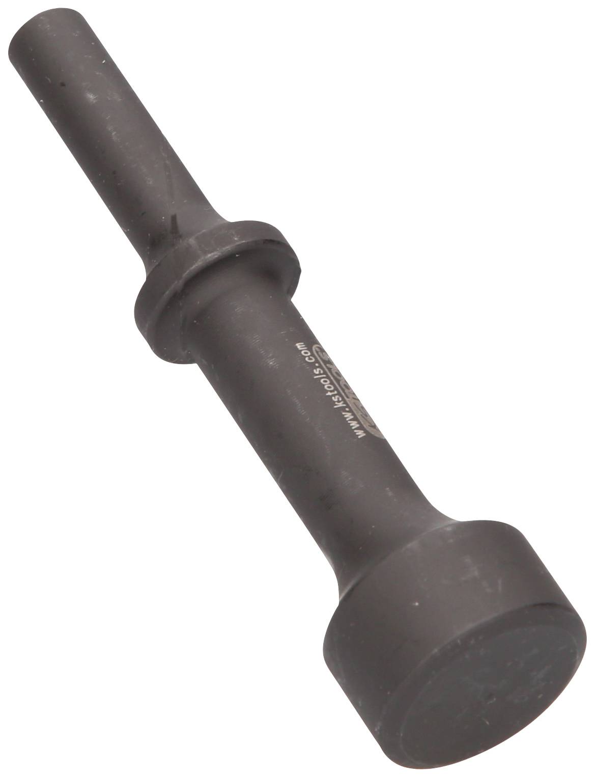 Grauer Kunststoffstößel in zylindrischer Form, verwendet für Herstellung oder Verarbeitung.