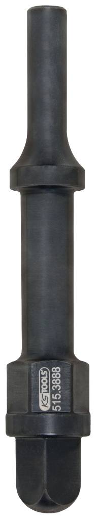 Ein schwarzer Metall-Dosensenker mit langem Schaft, der zum Bohren von Löchern in Wände verwendet wird.