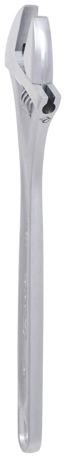 Ein verstellbarer Schraubenschlüssel aus Metall, ideal zum Greifen von Muttern und Schrauben verschiedener Größen.