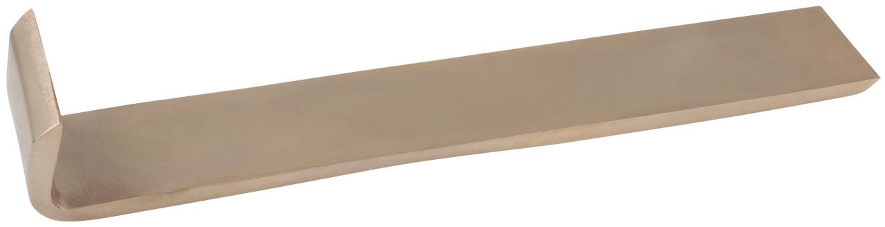 Metallischer flacher Hebel mit abgewinkeltem Ende, geeignet zum Heben oder Bewegen schwerer Objekte.