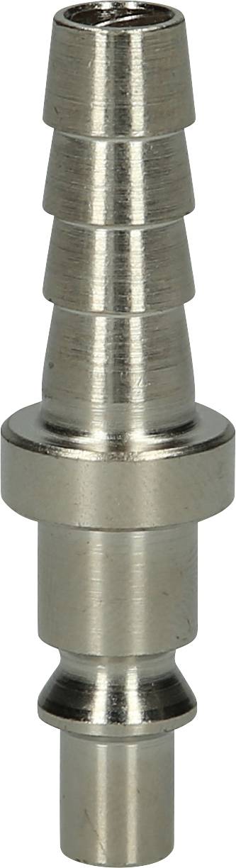 Ein metallischer Schlauchanschluss mit mehreren Stufen, geeignet für verschiedene Schlauchgrößen.