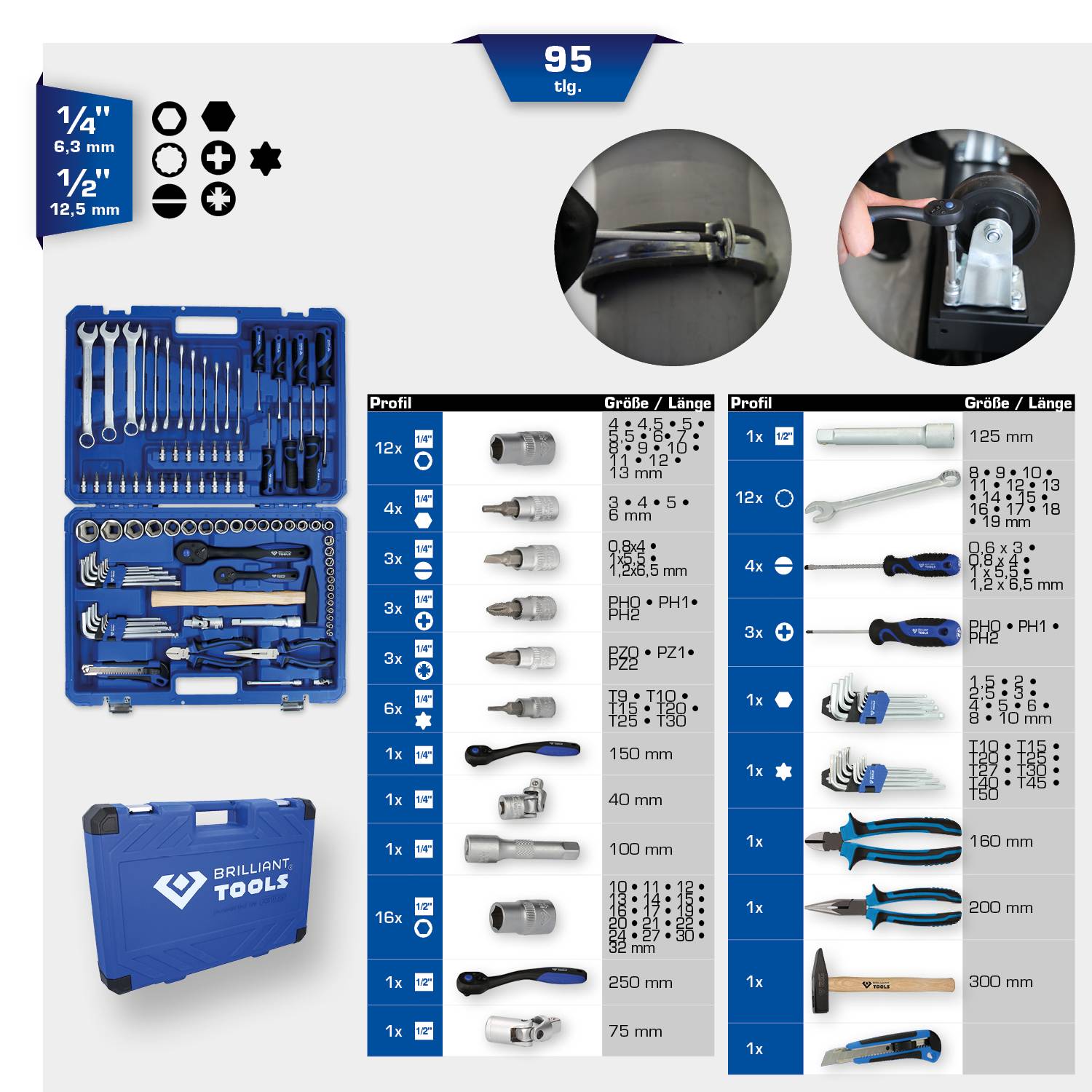 Brilliant Tools BT024095 BT024095 Werkzeugset