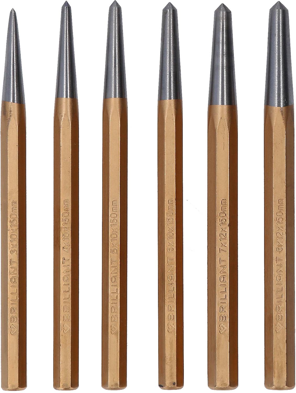 Körner-Satz, 6-tlg Brilliant Tools BT085080