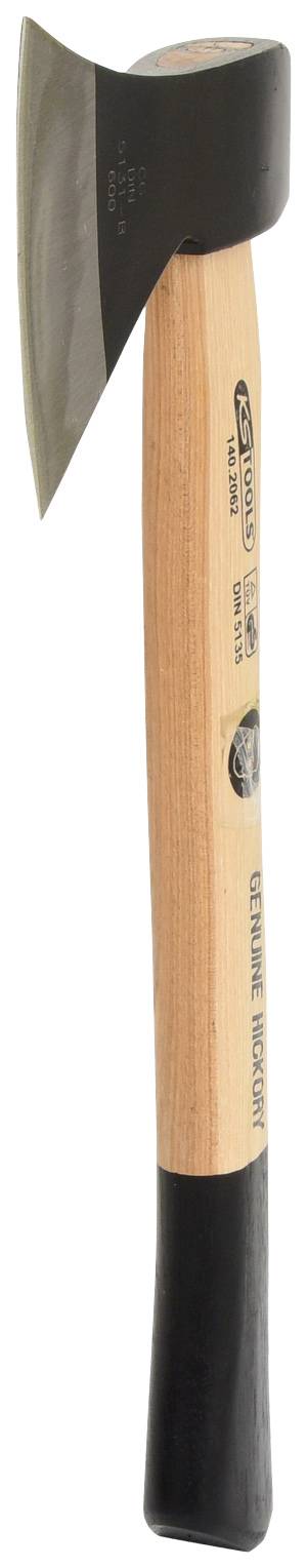 Holzaxt mit Holzgriff und metallener Klinge, geeignet für Holzarbeiten wie Hacken und Spalten von Feuerholz.