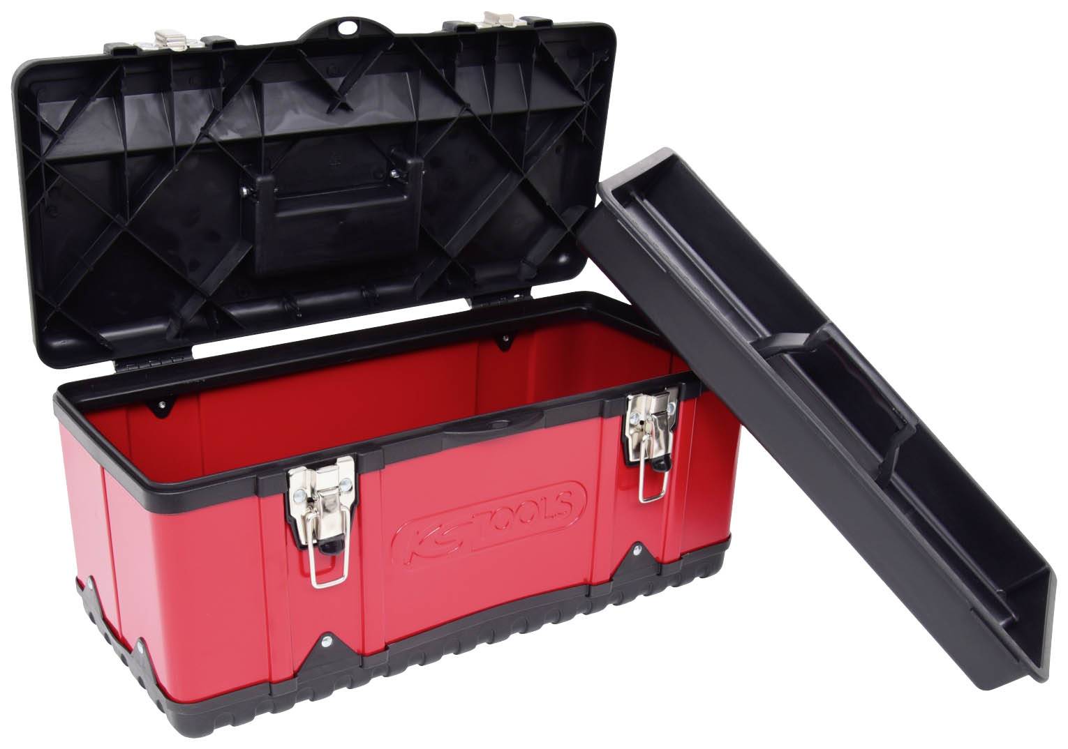 KS Tools 8500350 850.0350 Werkzeugkasten unbestückt Kunststoff, Stahlblech Schwarz-Rot