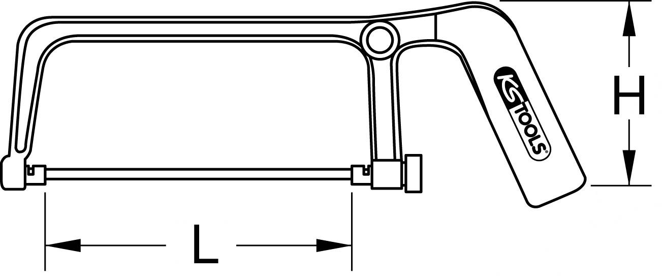 KS Tools 907.2130 9072130 Metallsägebogen