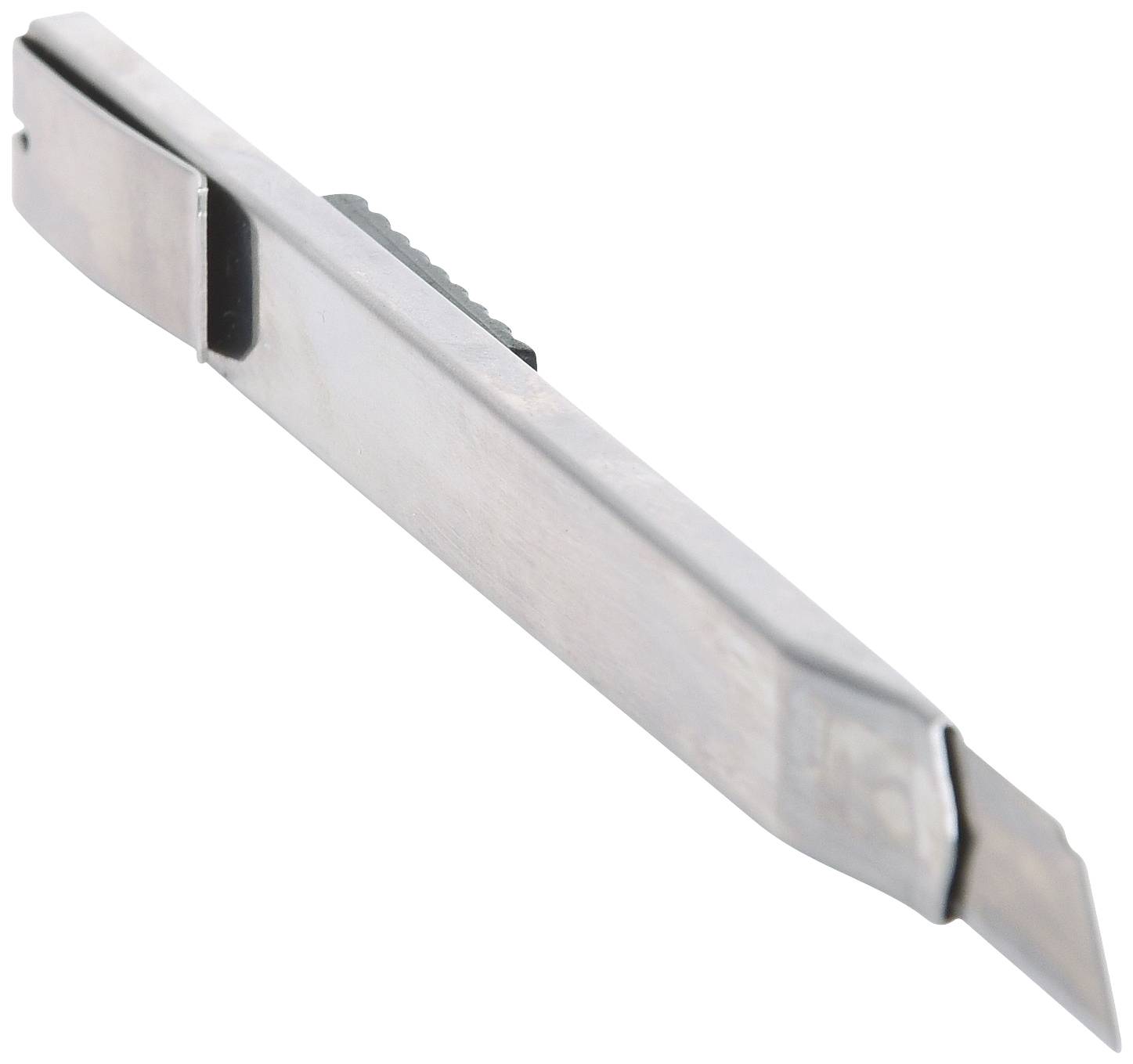 Ein silbernes Skalpell mit abgerundeter Spitze und ergonomischem Griff. Ideal für präzise medizinische Eingriffe.