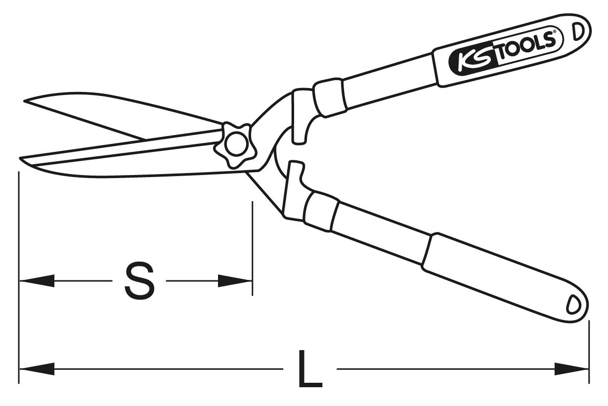 KS Tools 962.9033 Heckenschere 300mm