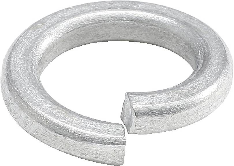 Metallscheibe mit offenem Schlitz, wird als Sicherungselement verwendet, um Schraubenverbindungen gegen Lösen zu sichern.
