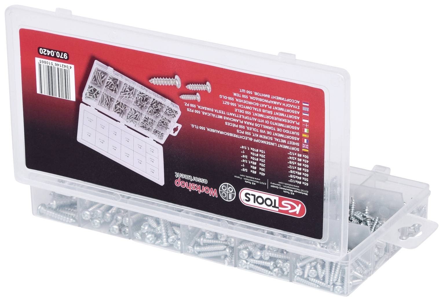 KS Tools 970.0420 9700420 Blechschrauben-Sortiment 1 St.