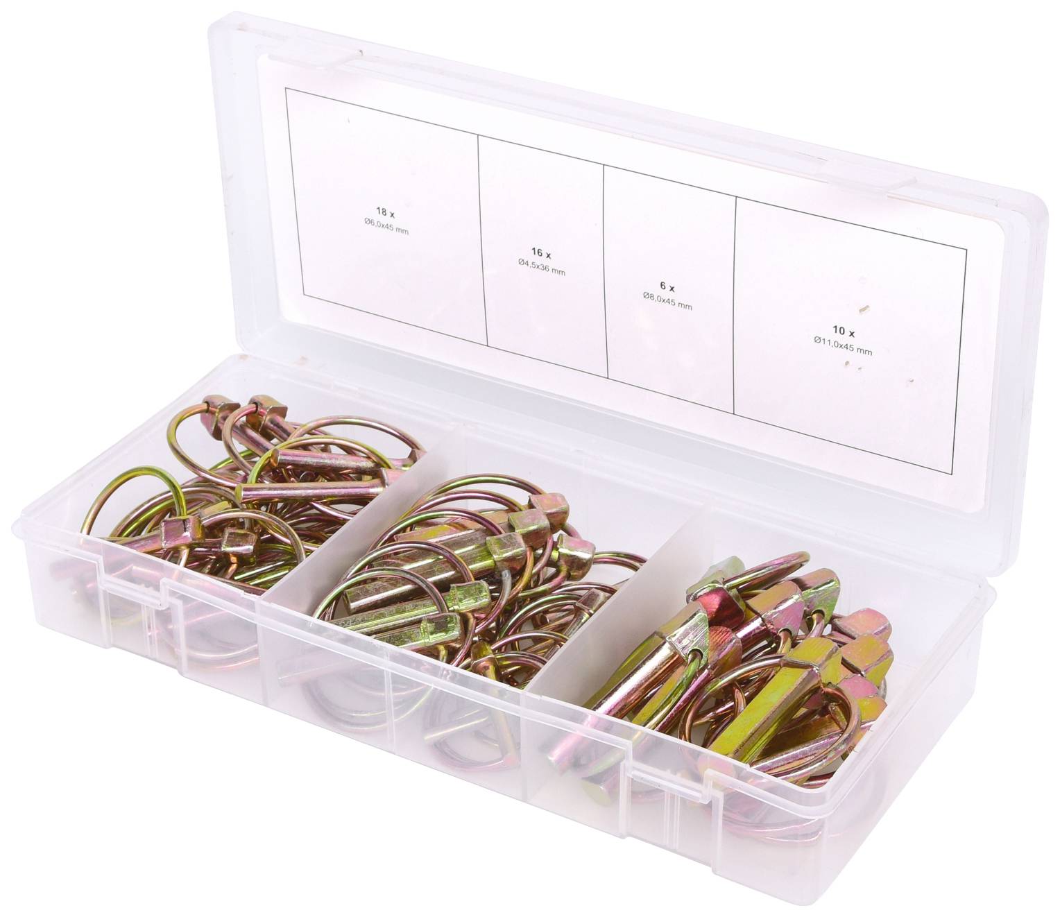 KS Tools Sortiment Klappsplinte, 50-tlg 1St.