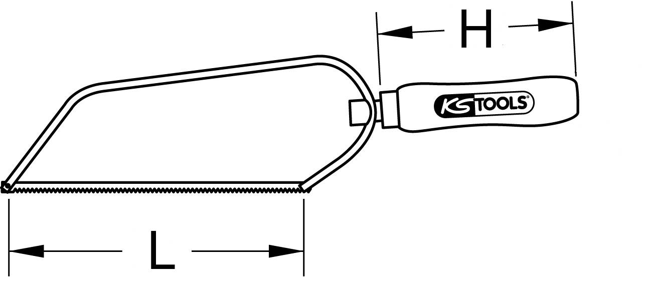 KS Tools 997.1217 9971217 Metallsägebogen