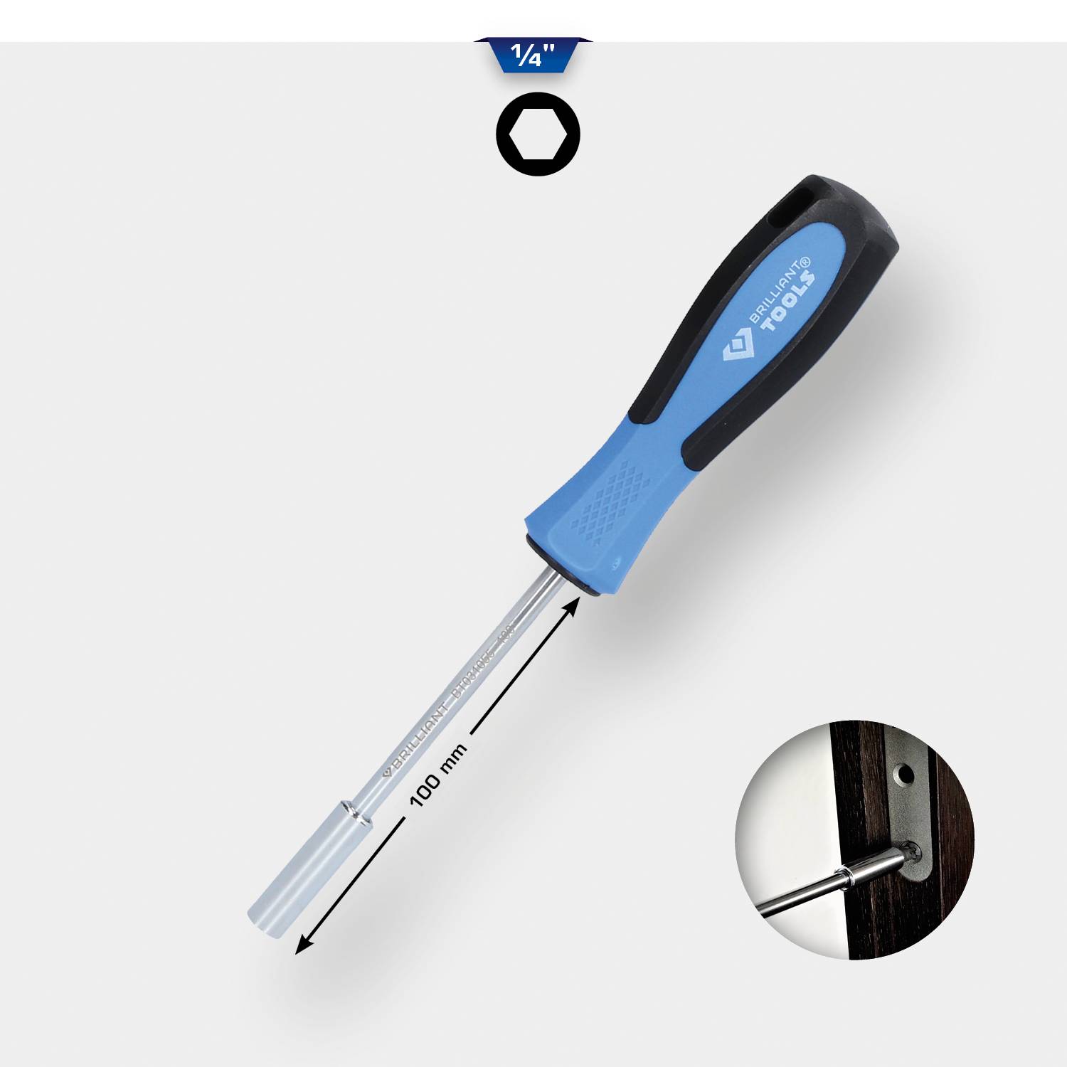 Brilliant Tools BT031055 Bit-Schraubendreher 1/4"