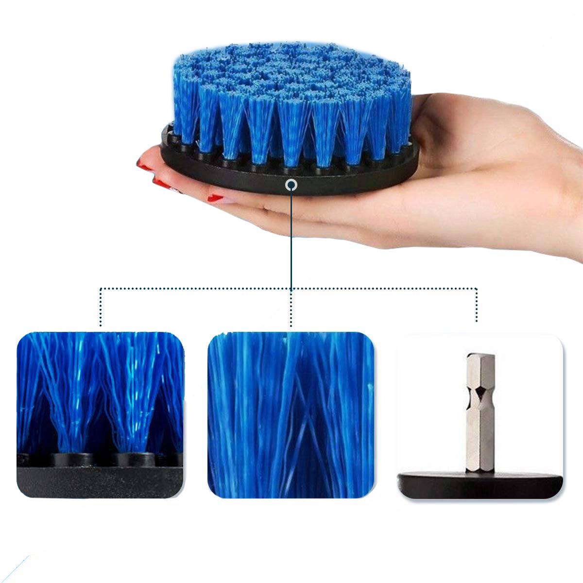 KS Tools BT103110 Bürstenaufsatz-Satz für Bohrmaschinen, 4-tlg 1St.