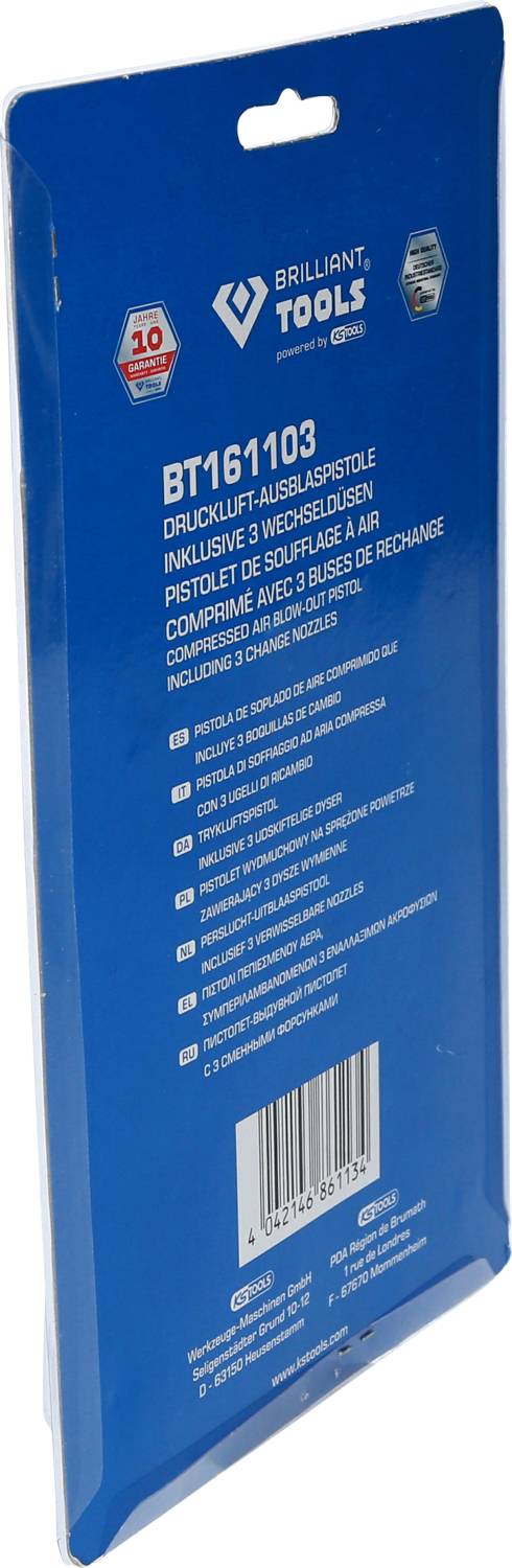 Brilliant Tools BT161103 Druckluft-Ausblaspistole