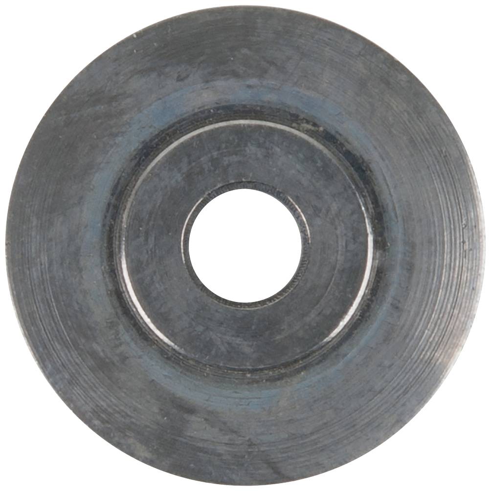 Ein rundes, flaches Metallteil mit zentralem Loch, das wie eine Scheibe aussieht. Es könnte ein Maschinenteil sein.